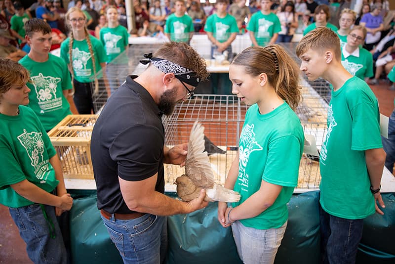 University of Minnesota Extension helps 4-H youth practice poultry showmanship