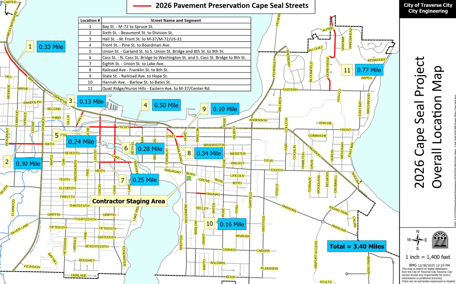 Traverse City alley closes for culvert repairs through Friday