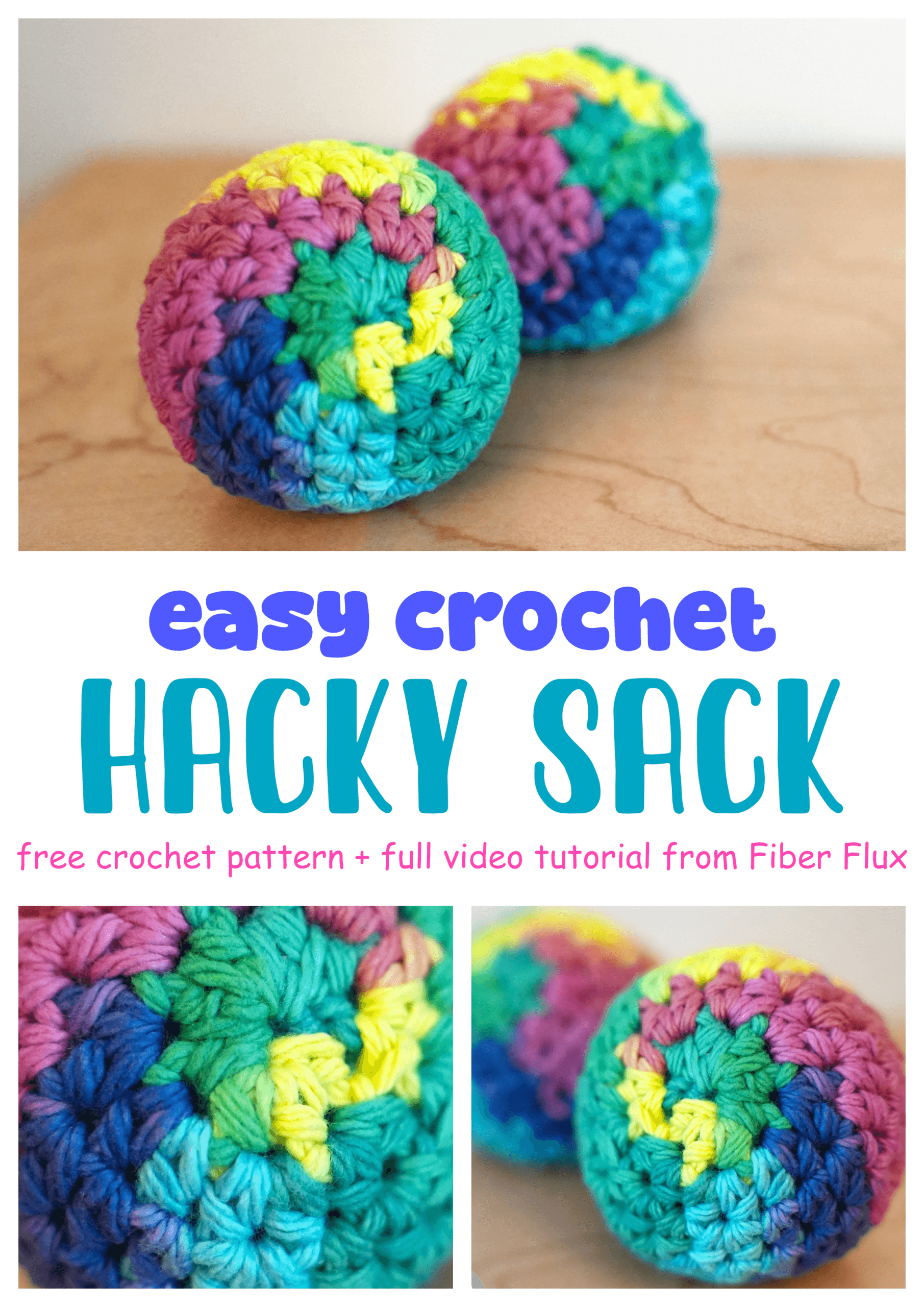 B.Hooked Crochet brings back hacky sacks with quick tapestry pattern