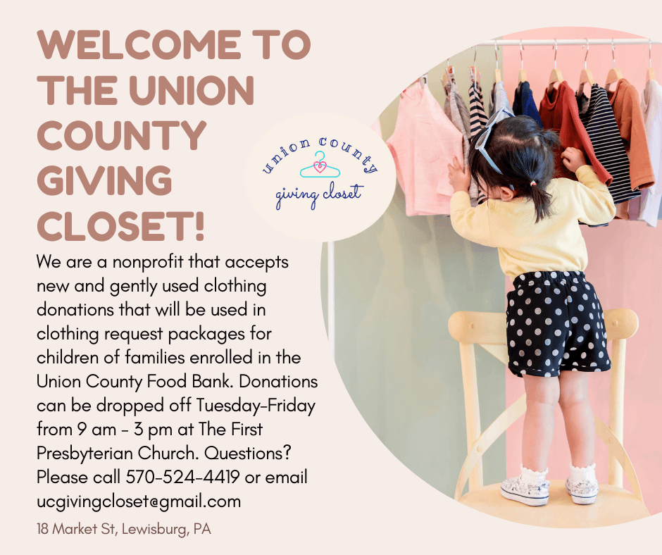 Union County Giving Closet provides clothes for children in need