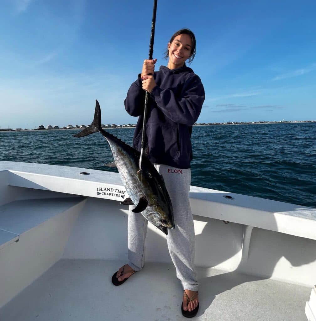 30-Pound Blackfin Tuna Caught in 20 Feet Off Hatteras Beach