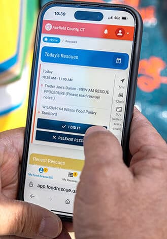 Food Rescue US app links donors, volunteers and agencies in one system