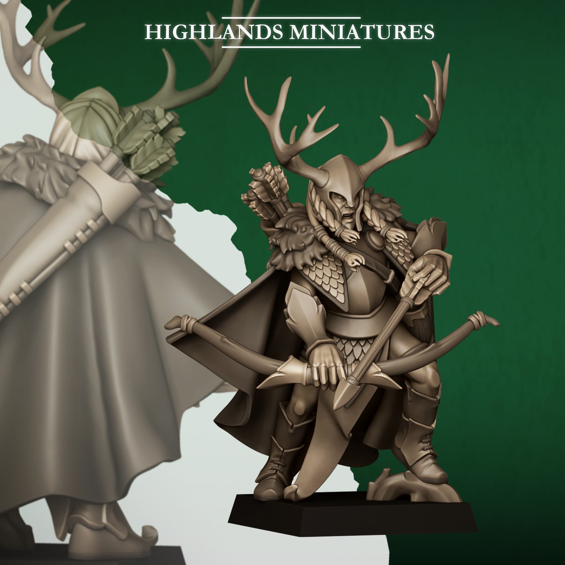 Highlands Miniatures unveils The Feral Forest with elves, owls, dragons