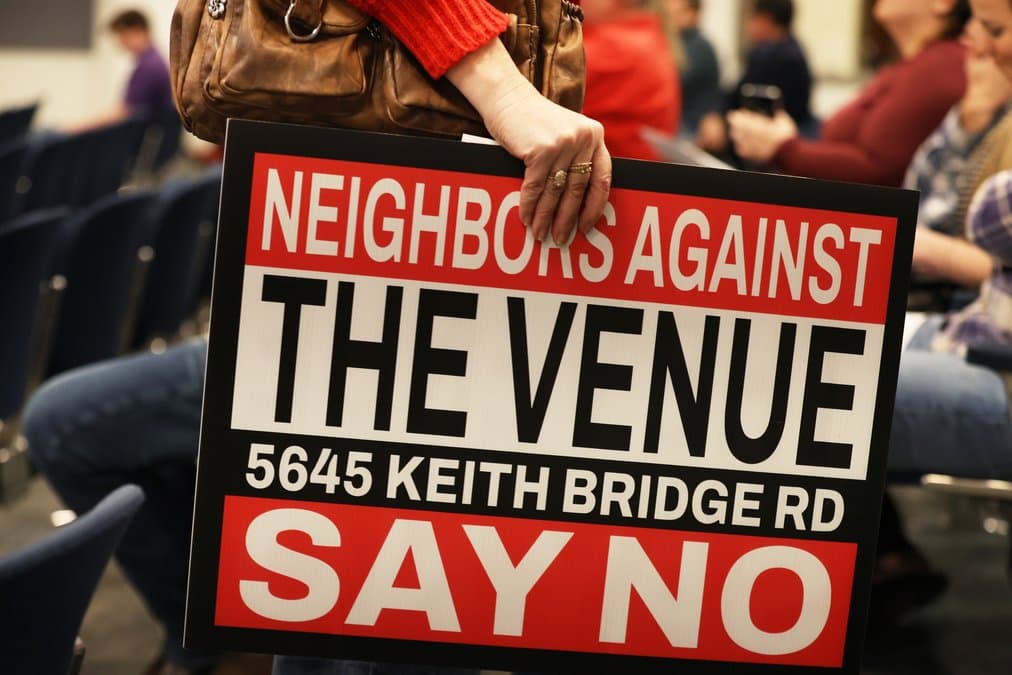 Forsyth Residents Rally Against Proposed Keith Bridge Road Event Venue