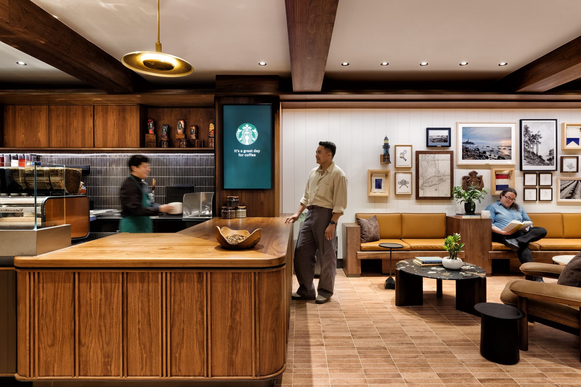 Starbucks redesigns stores to create warmer, linger-friendly spaces
