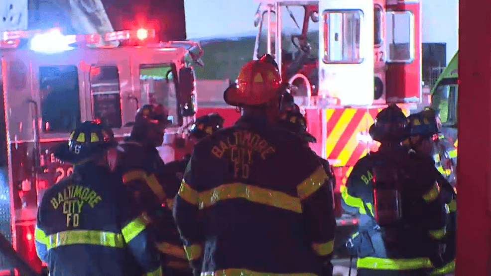 Two-Story Rowhome Catches Fire at 719 West Lanvale Street in Baltimore