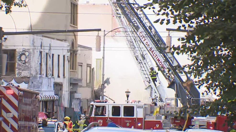 Baltimore City Firefighters Contain Two-Alarm Business Fire in St. Paul Neighborhood