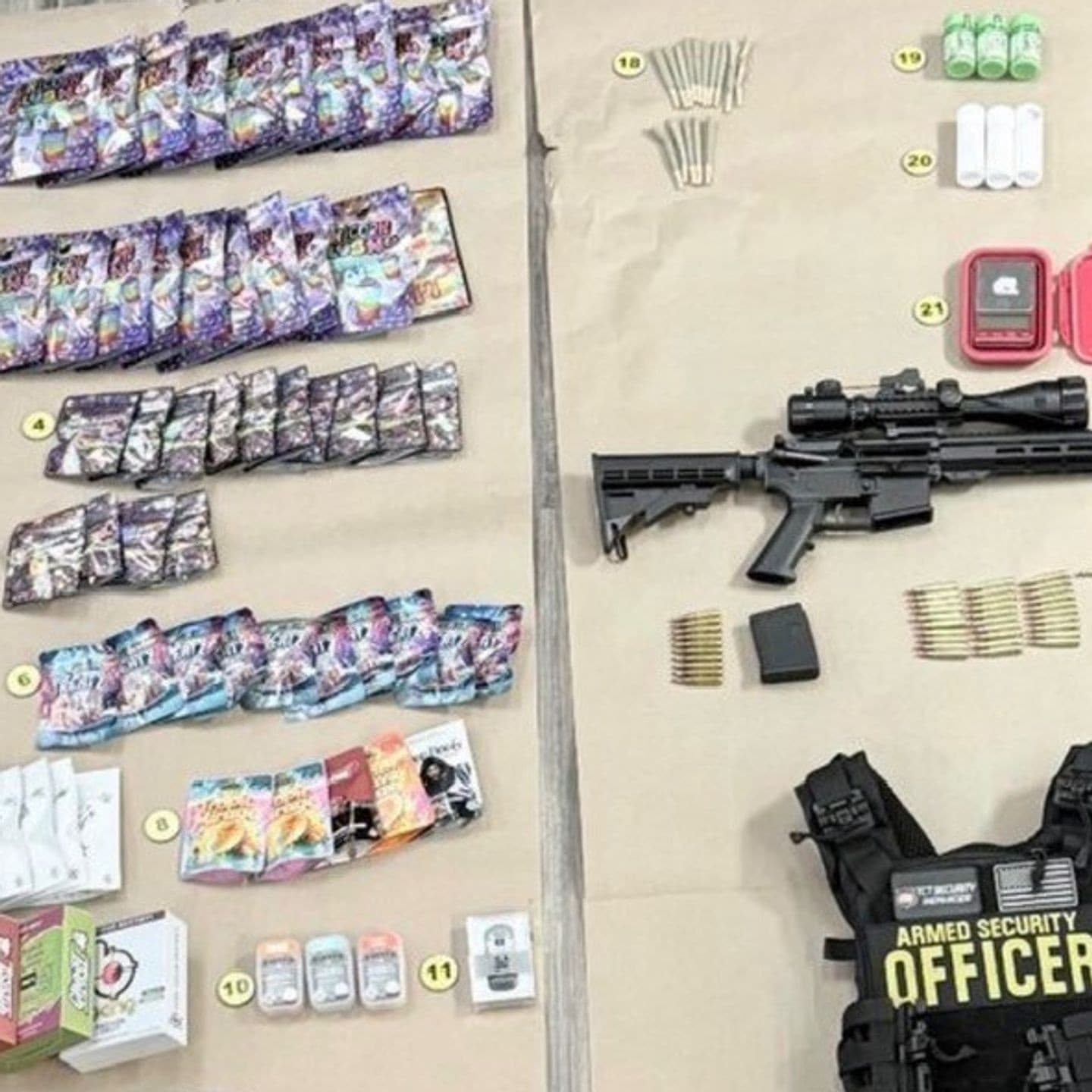 Loaded Rifle, Cannabis Seized at Baltimore Smoke Shop; Man Arrested