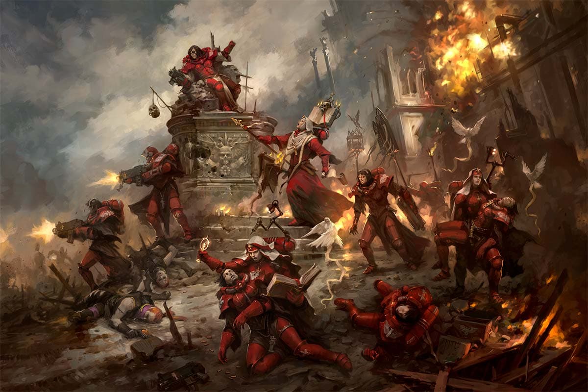 Frontline Gaming Details Painting-Relevant Adepta Sororitas Crusade Rules
