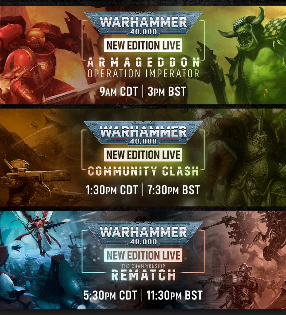 Games Workshop sets up new Warhammer 40,000 rules showdown live on 25 May
