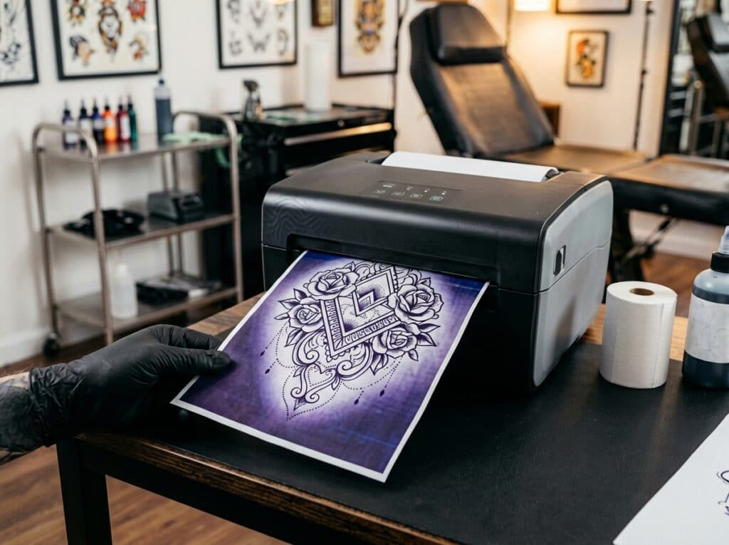 New thermal stencil printer guide targets geometric tattoo artists
