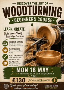 Galloway Woodturners announce new start date for beginners course