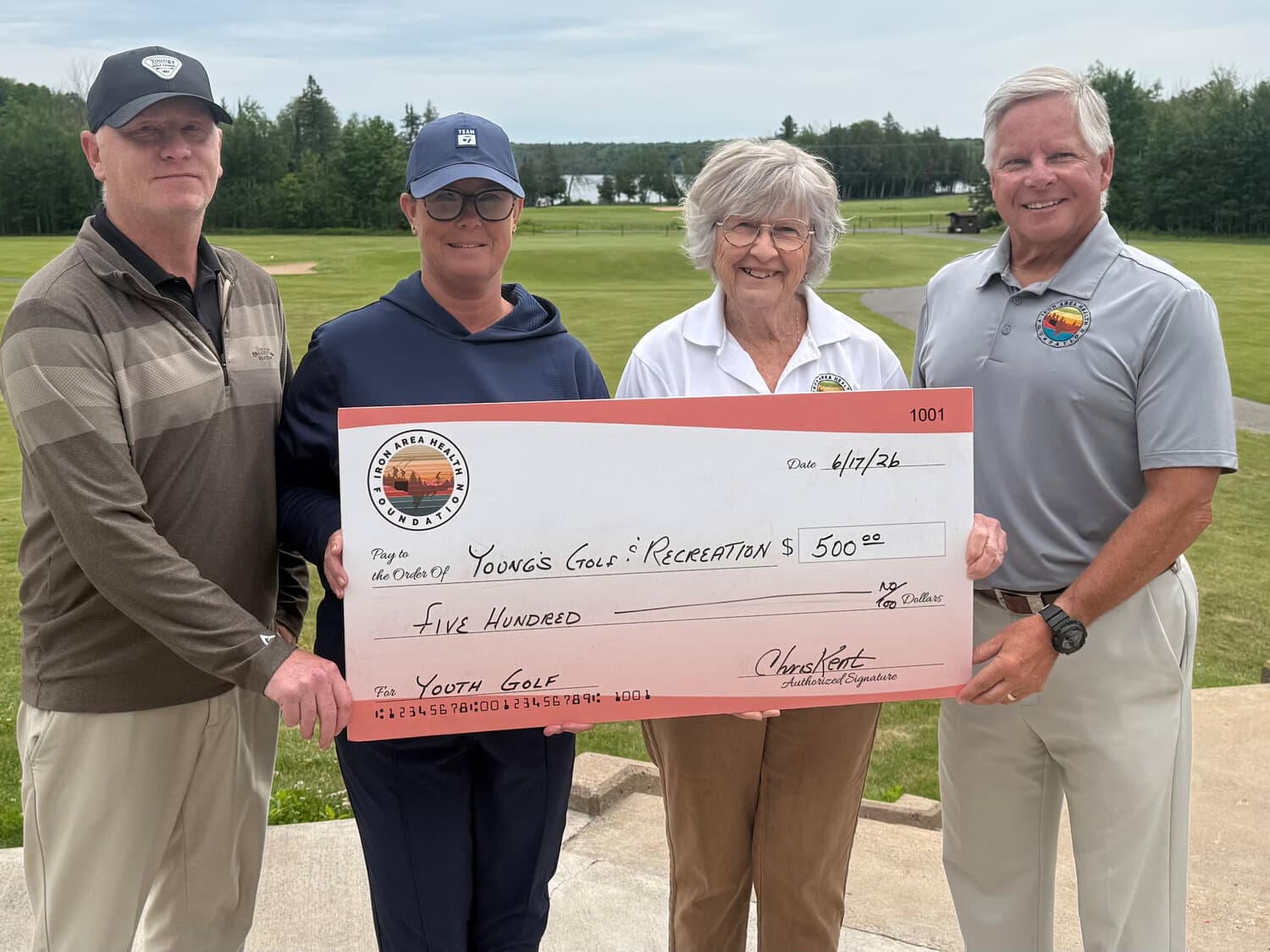 Iron Area Health Foundation funds junior golf clubs for youth clinic