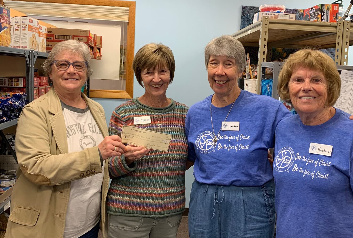St. Mark’s Church gives $5,000 to Crystal Falls food pantry