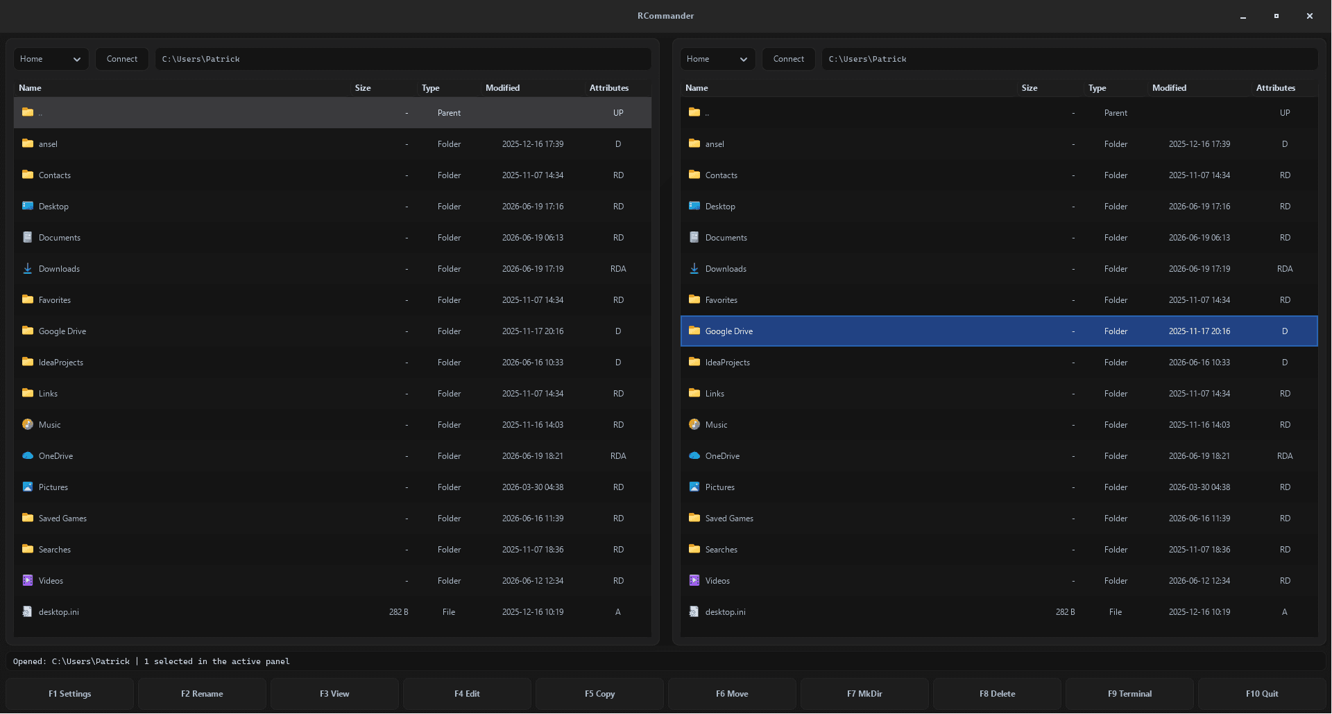 Rust project RCommander revives Norton Commander style file management