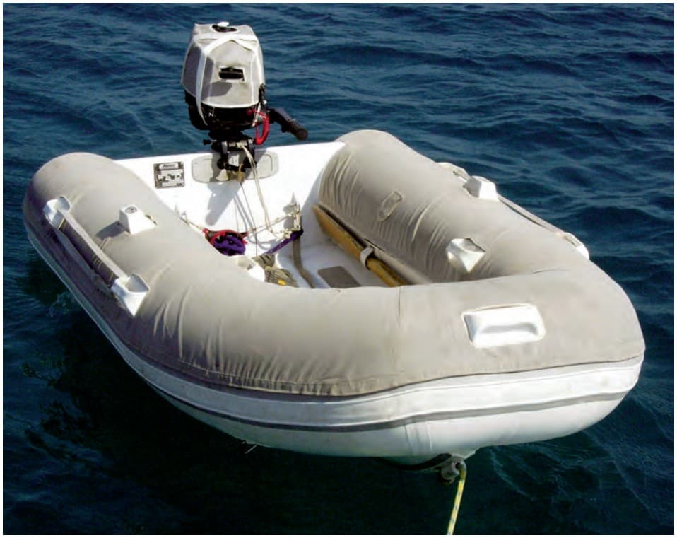 DIY dinghy cover extends inflatable life and shields it from weather