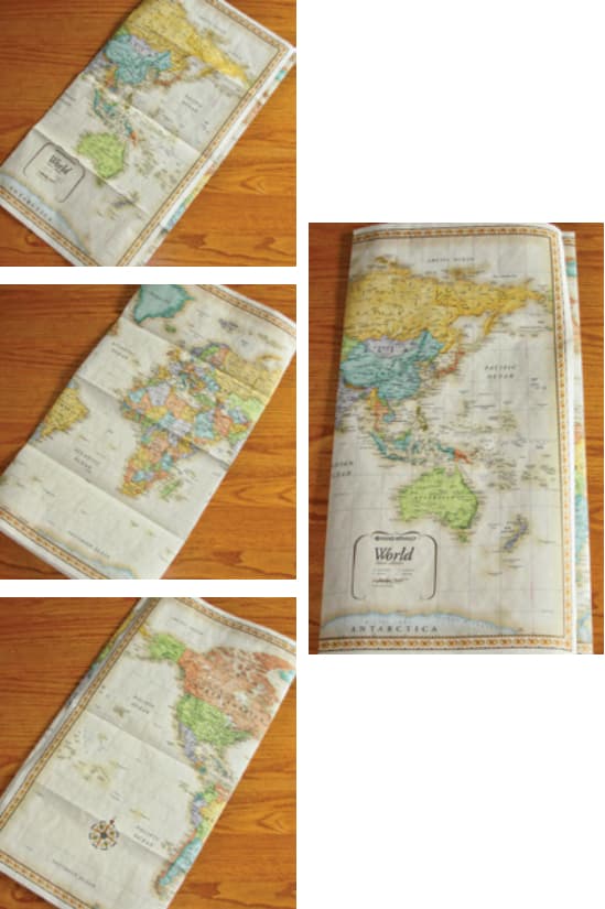 A better way to fold paper charts for small sailboats