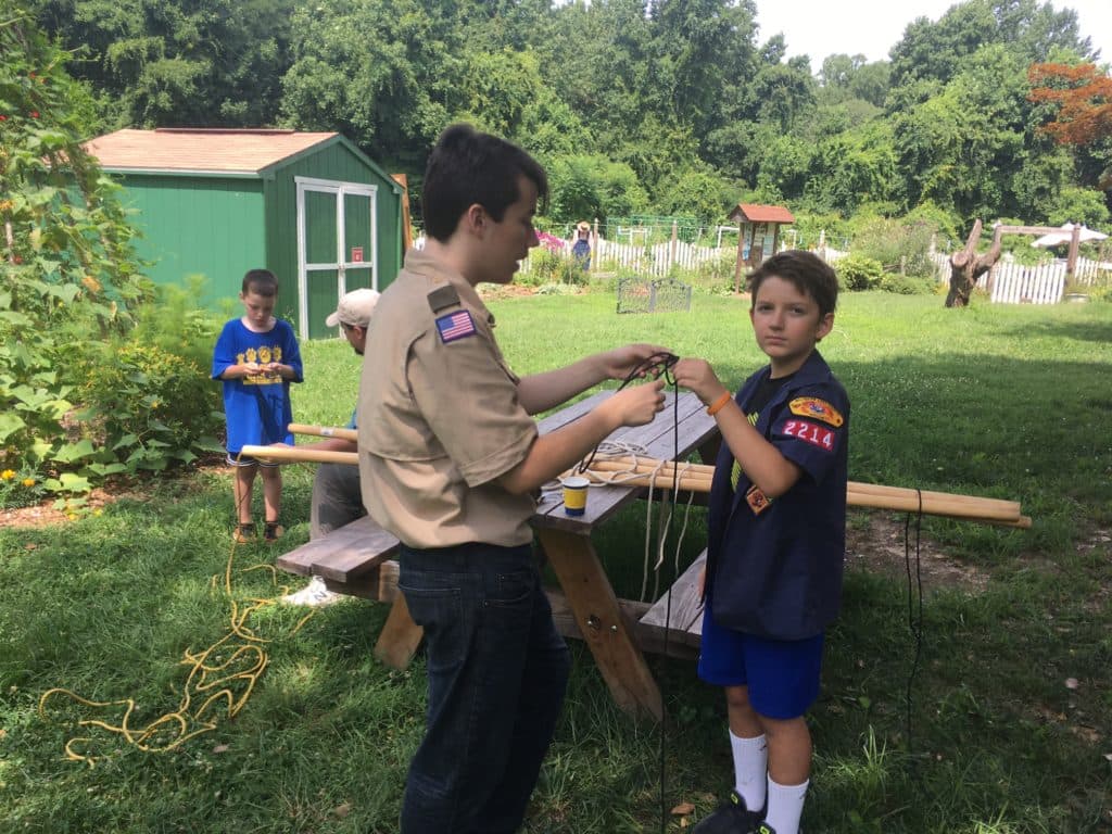 Goshen Boy Scout improves century-old Middletown camp for children