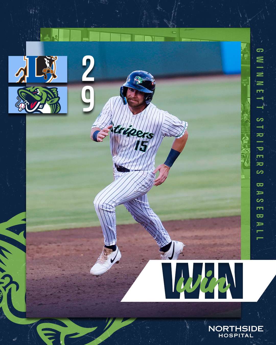 Bulls manage just three hits in 9-2 loss to Stripers