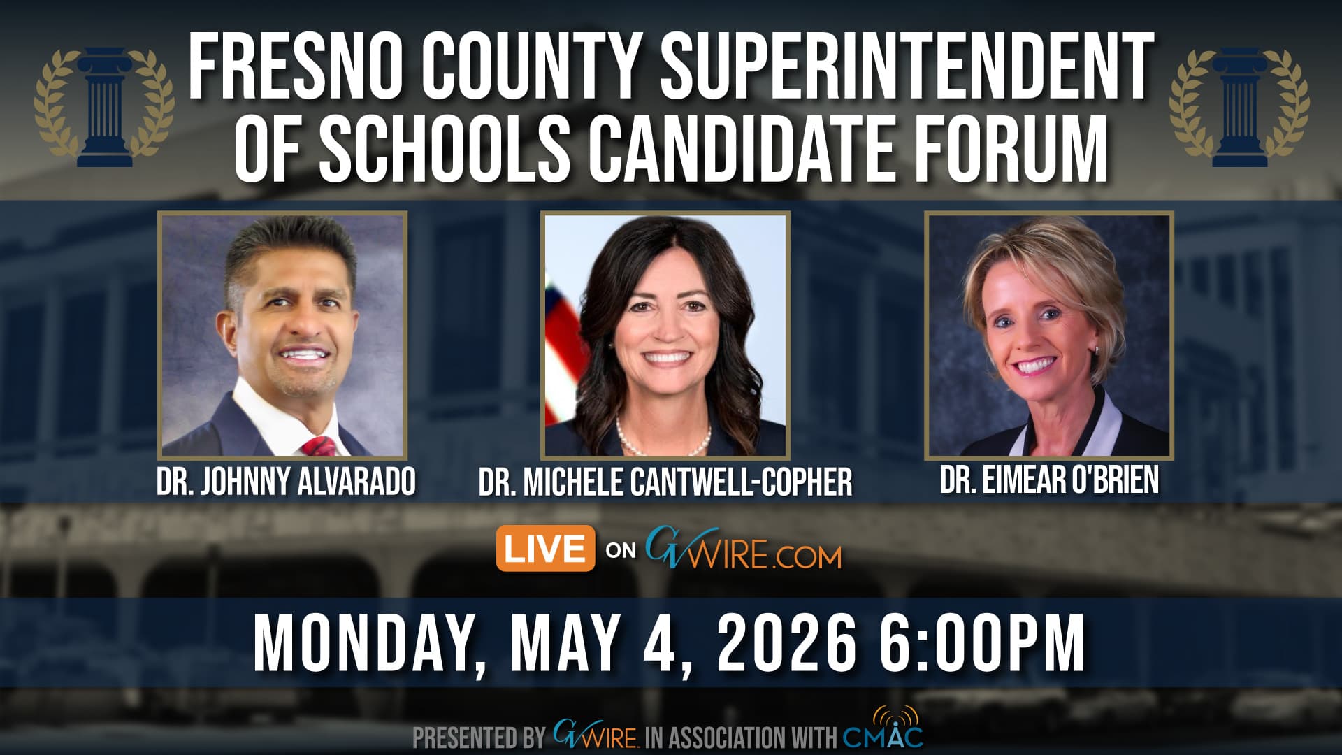 Fresno County superintendent candidates face voters in livestreamed forum