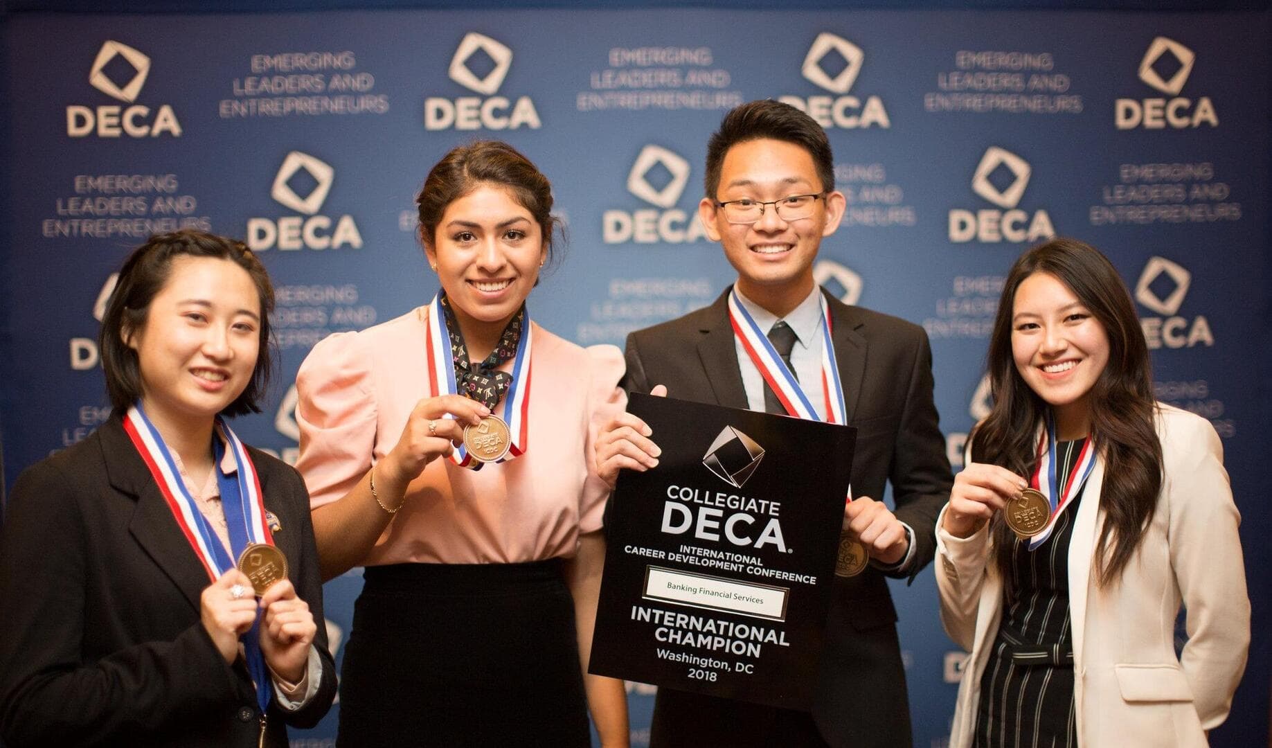 Rock Ridge DECA Sends Nine Students to International Conference After Strong State Showing