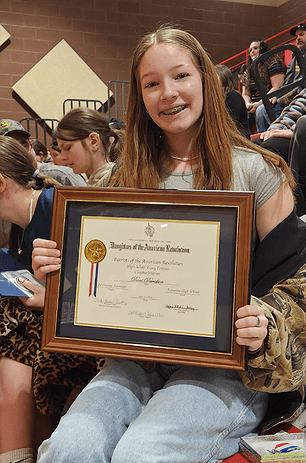 Kootenai freshman wins DAR essay contest, 20 classmates recognized