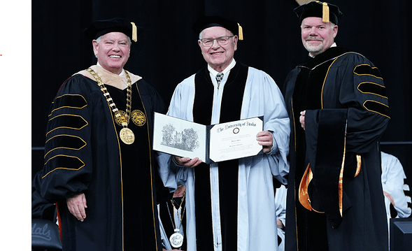 Coeur d'Alene educator Warren Bakes receives University of Idaho honorary doctorate