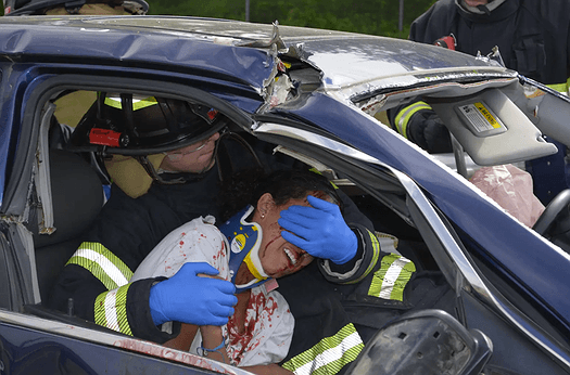 Timberlake students witness mock DUI crash before graduation