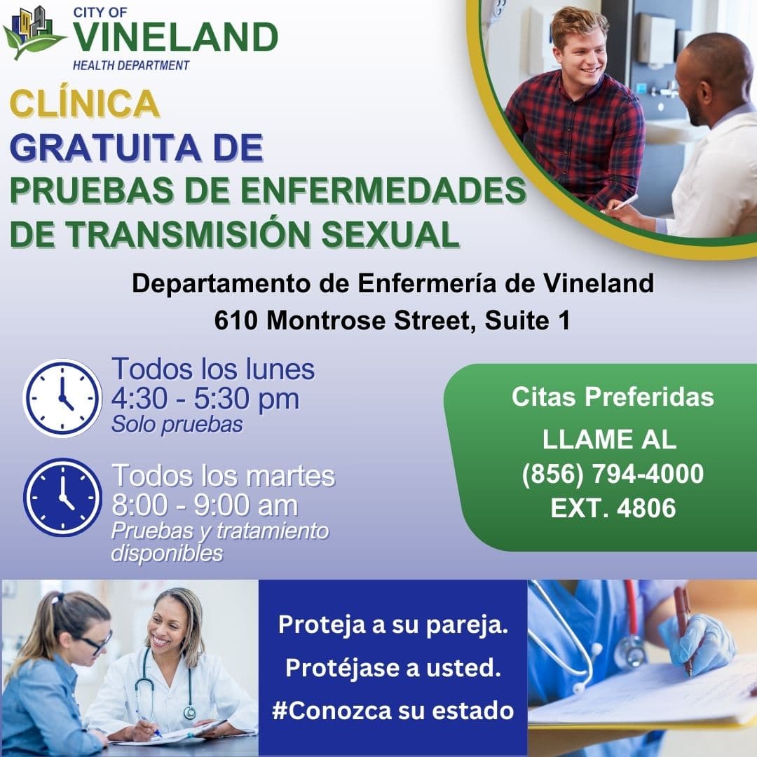 Vineland offers free, confidential STD testing Monday on East Montrose Street