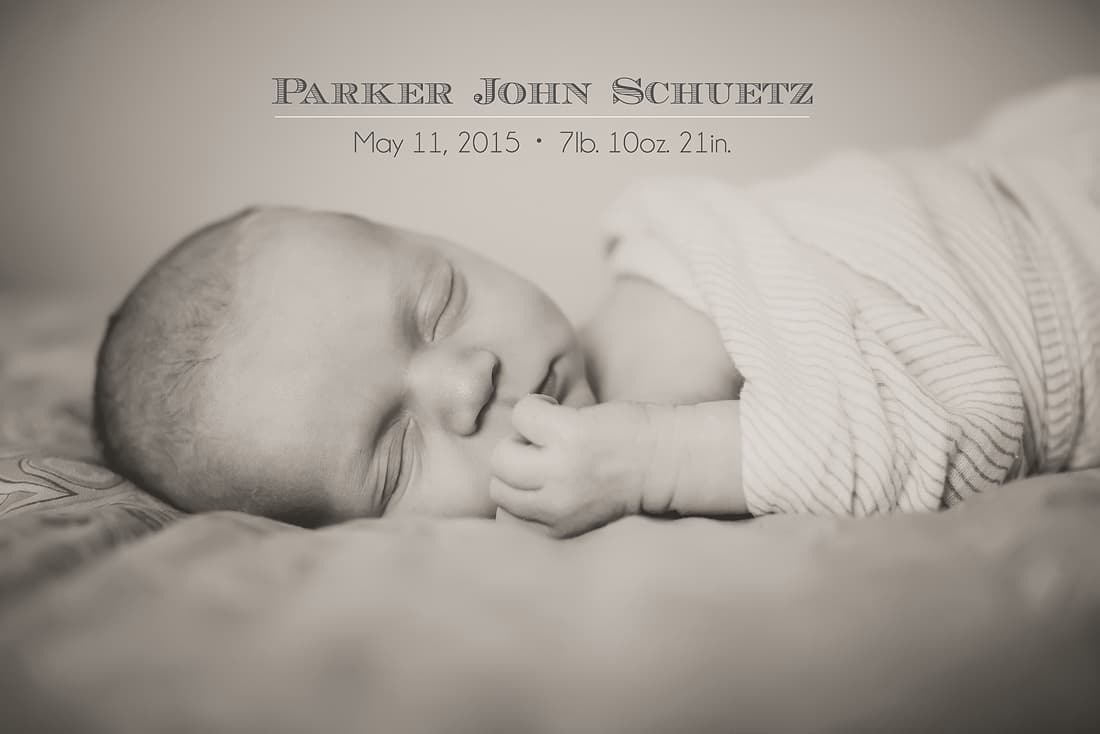 Jamestown couple Nick and Courtney Schuetz welcome 8‑pound, 4‑ounce son