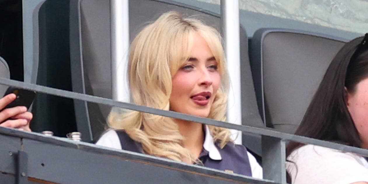 Sabrina Carpenter brings preppy tenniscore polish to the World Cup