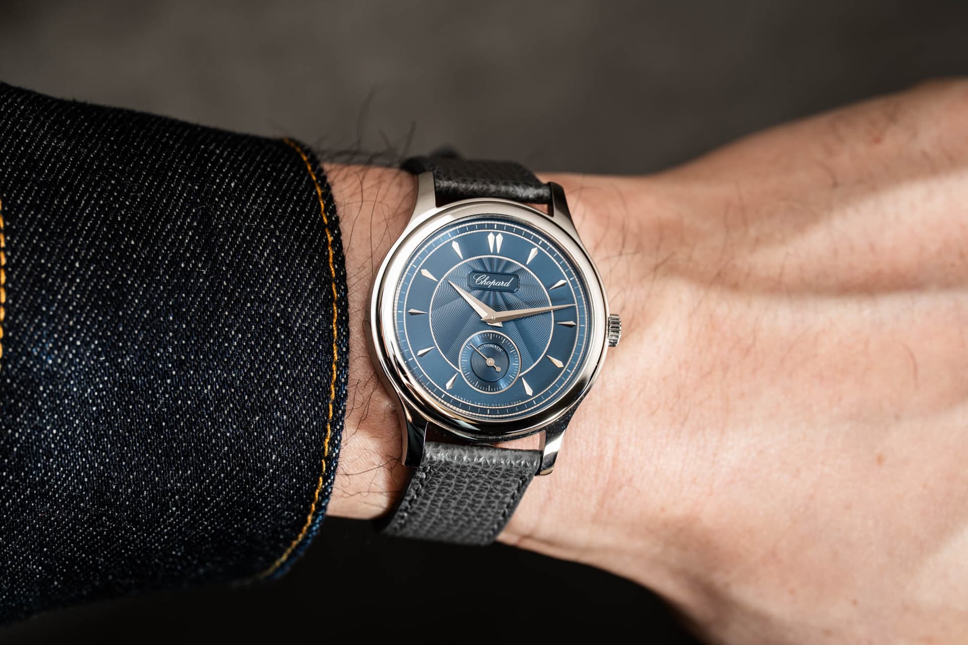 Chopard’s blue L.U.C 1860 revives a classic in compact steel