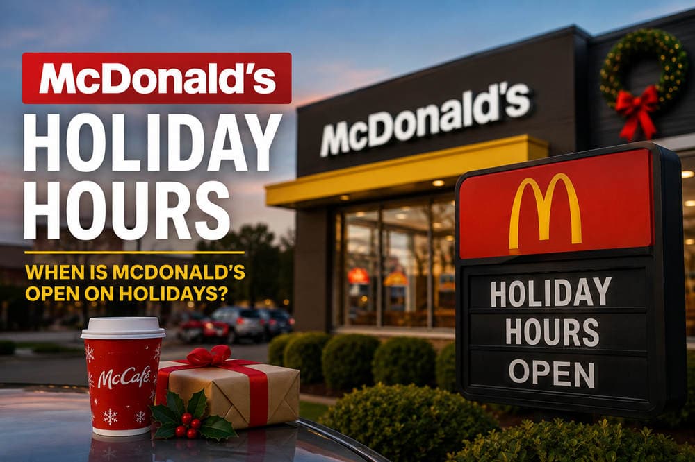 Most McDonald's locations will be open on Memorial Day, hours vary by store