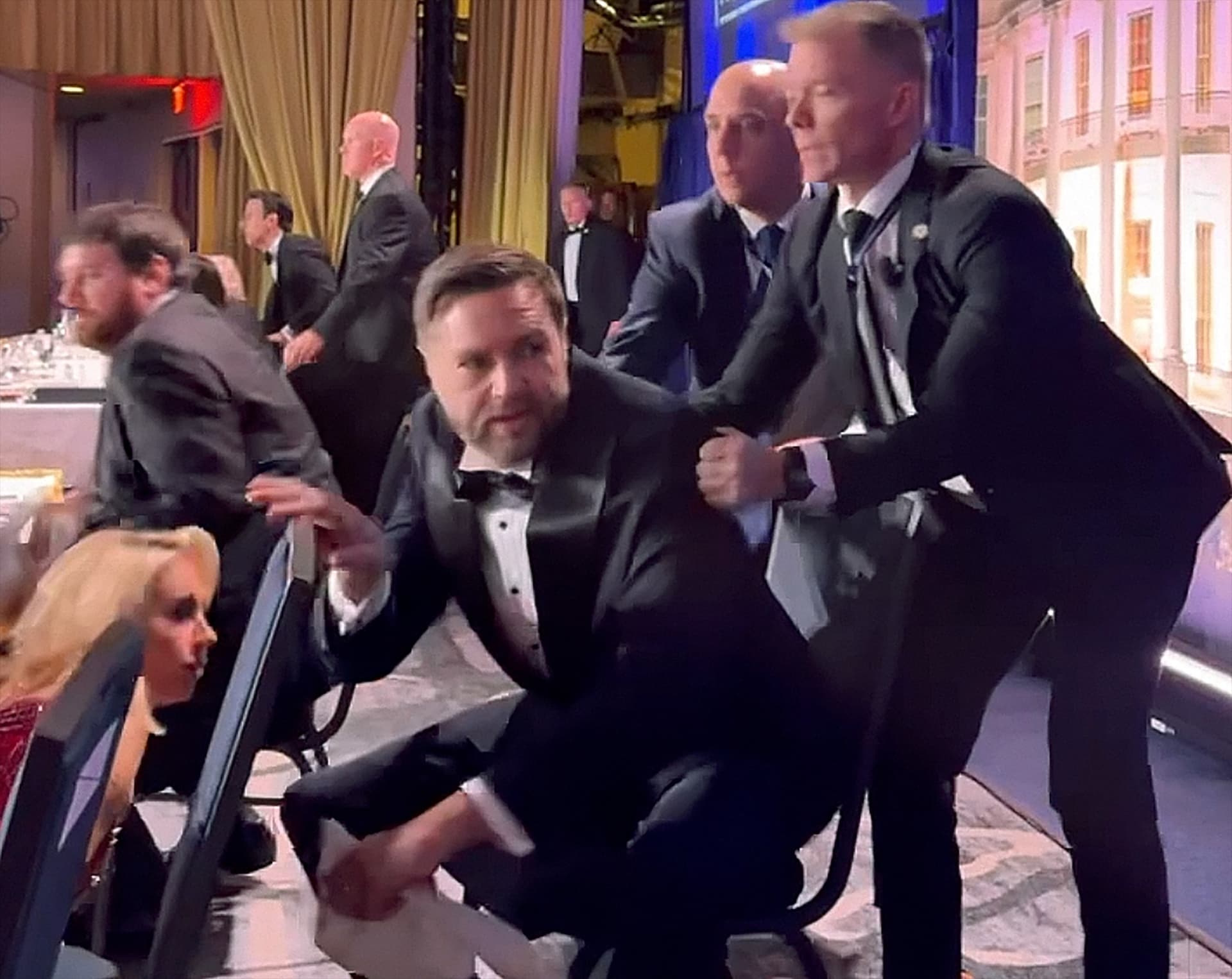 Security footage reveals White House dinner shooting, Trump rushed to safety
