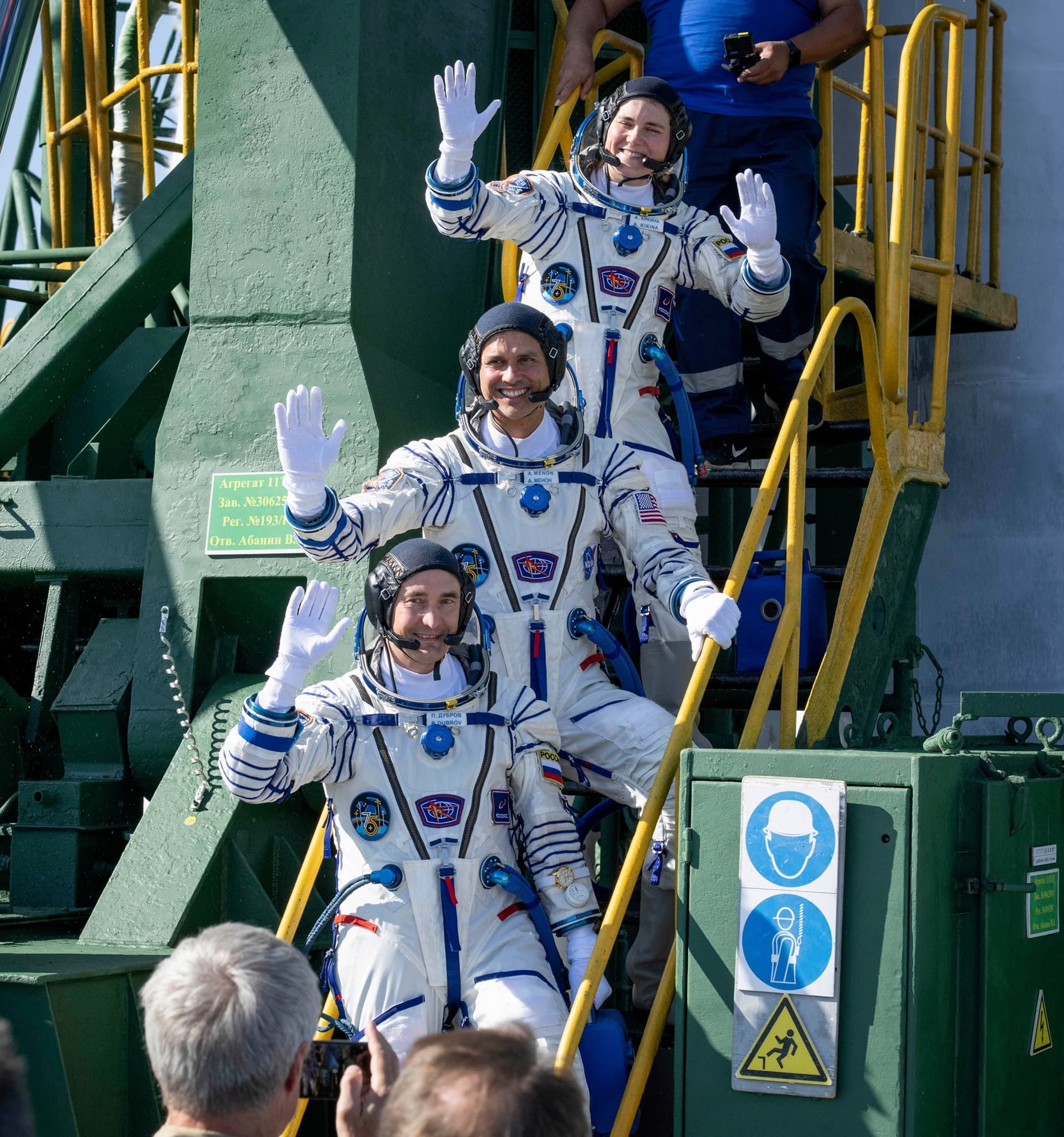 NASA astronaut Anil Menon launches to ISS with Russian crew