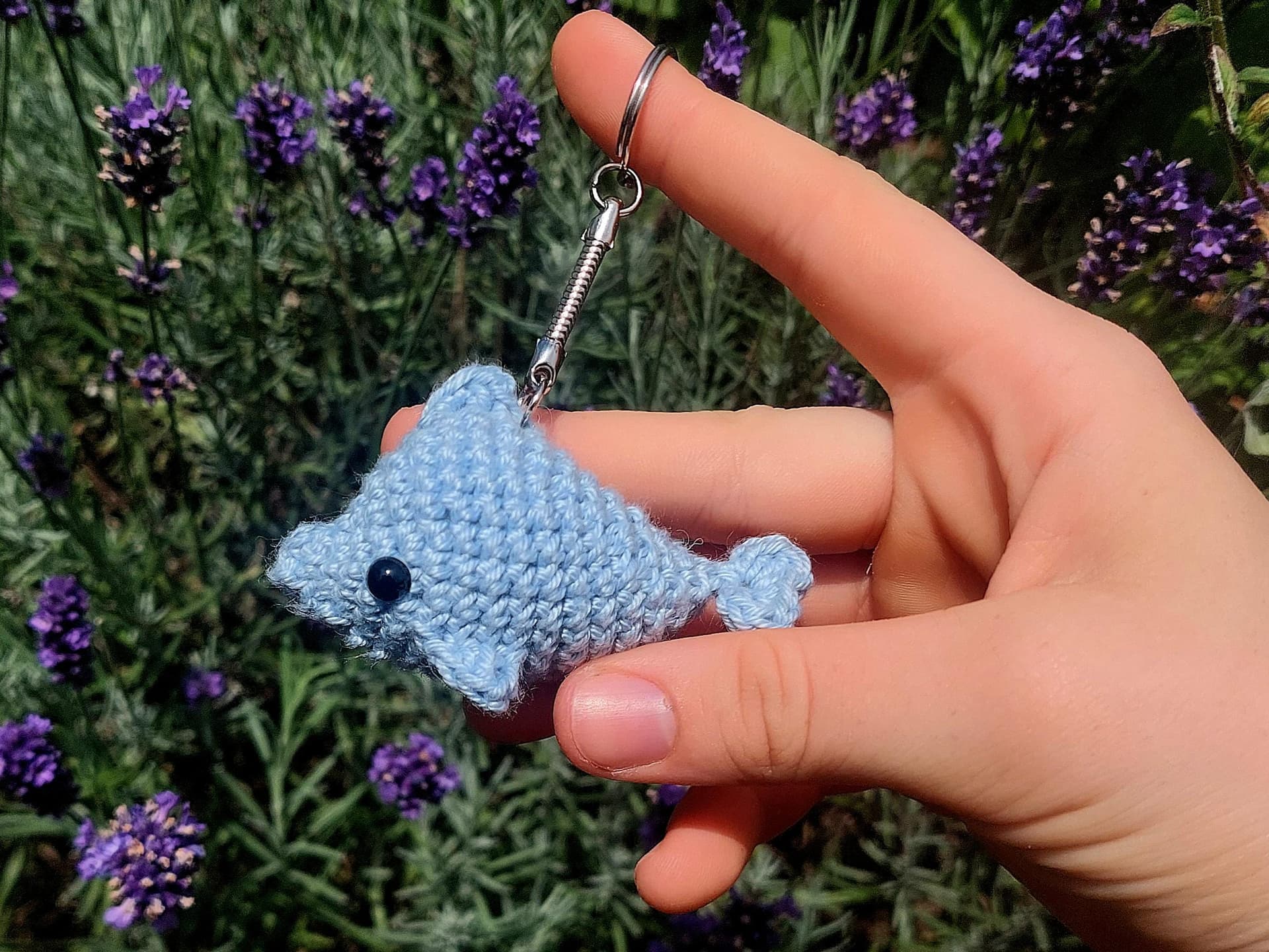 My Crafty Basket unveils a crochet dolphin plushie keychain pattern