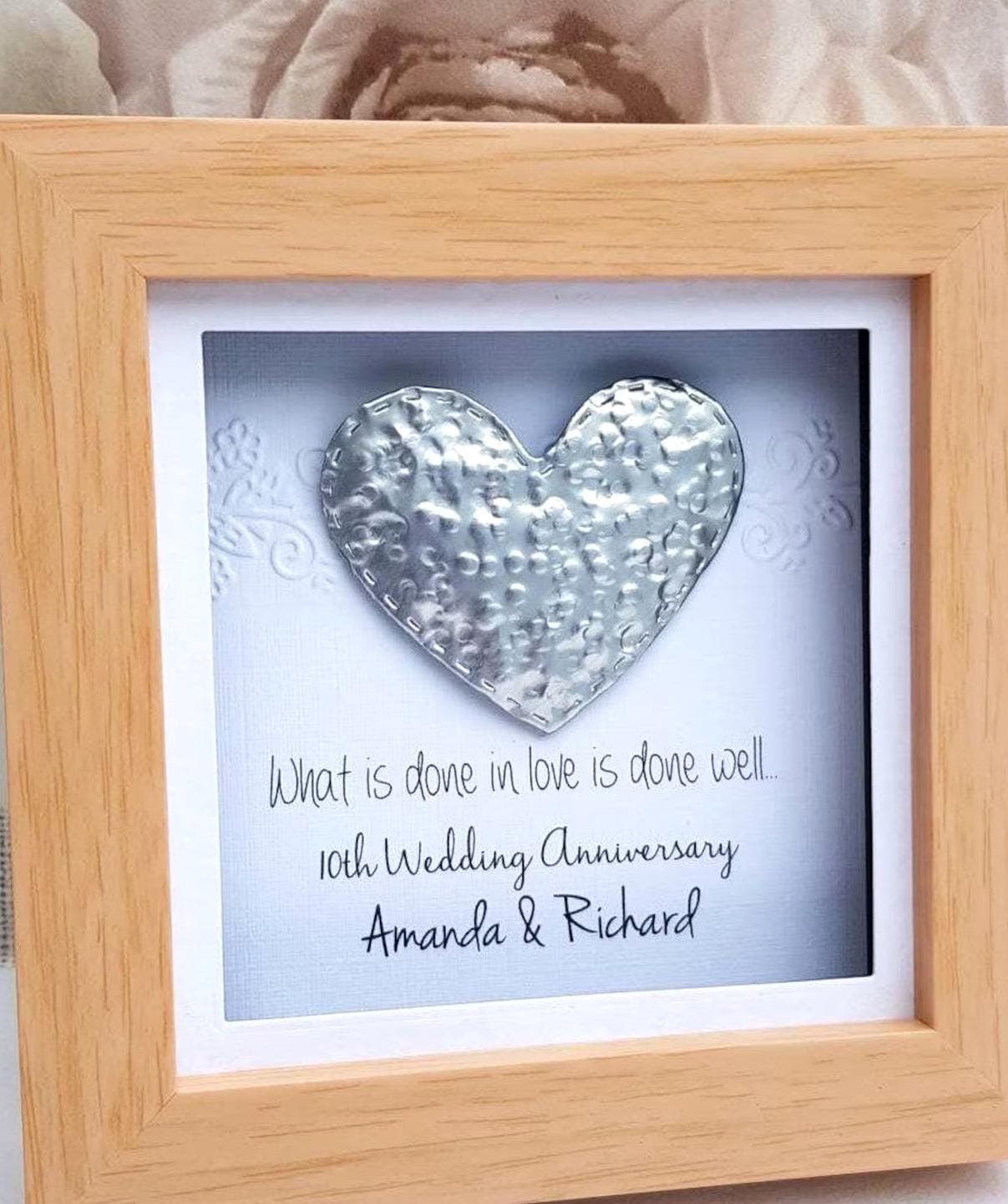10th-anniversary personalized gifts blend tin, aluminum, and modern keepsakes