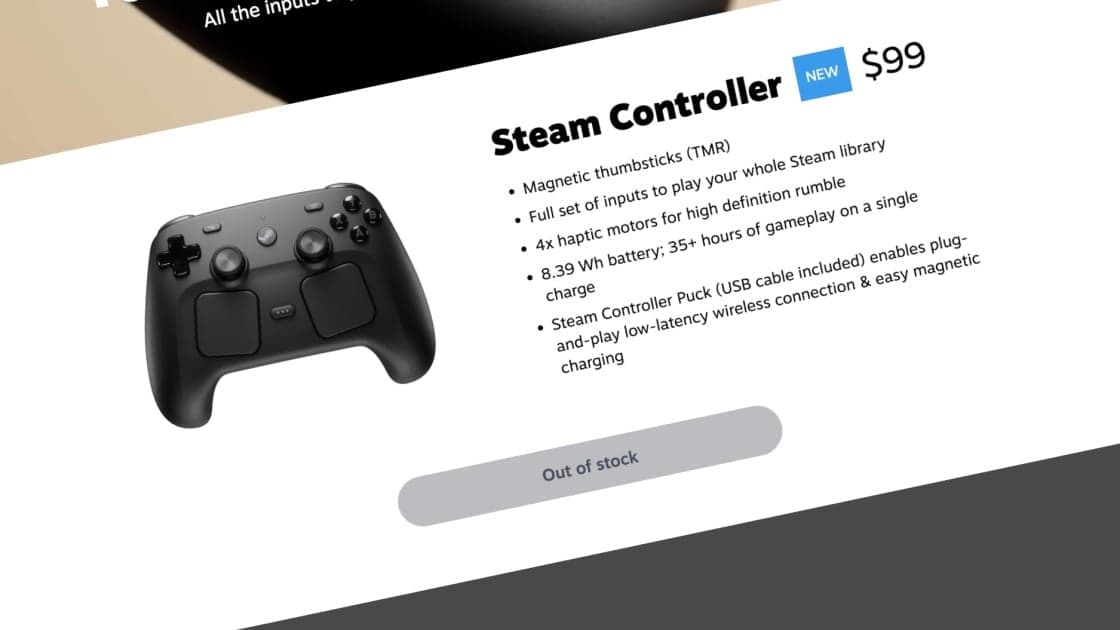 Valve’s new Steam Controller sells out in less than a day, restock coming soon