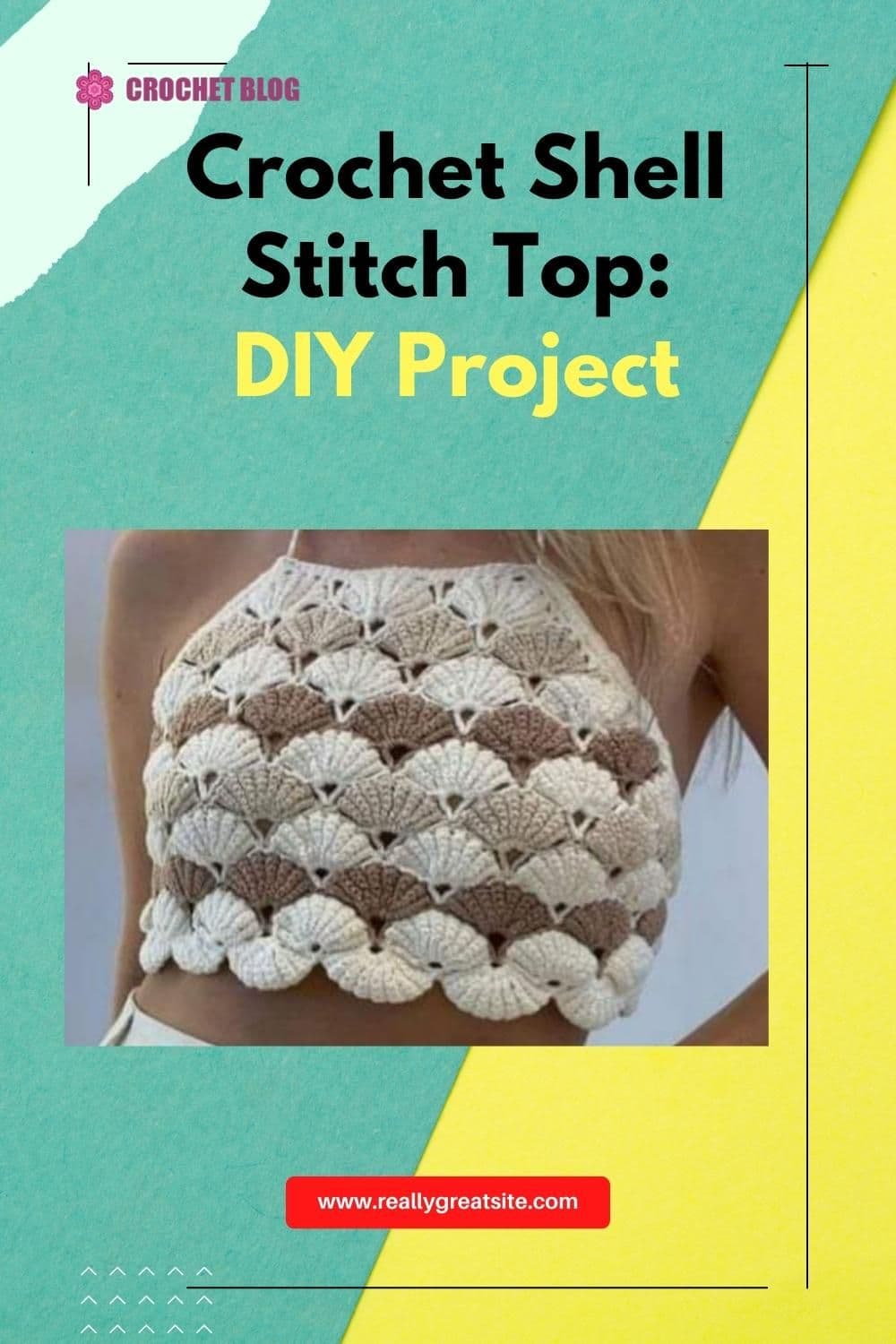 MJ’s Off the Hook Designs updates Selene Shell Stitch Top for summer wear