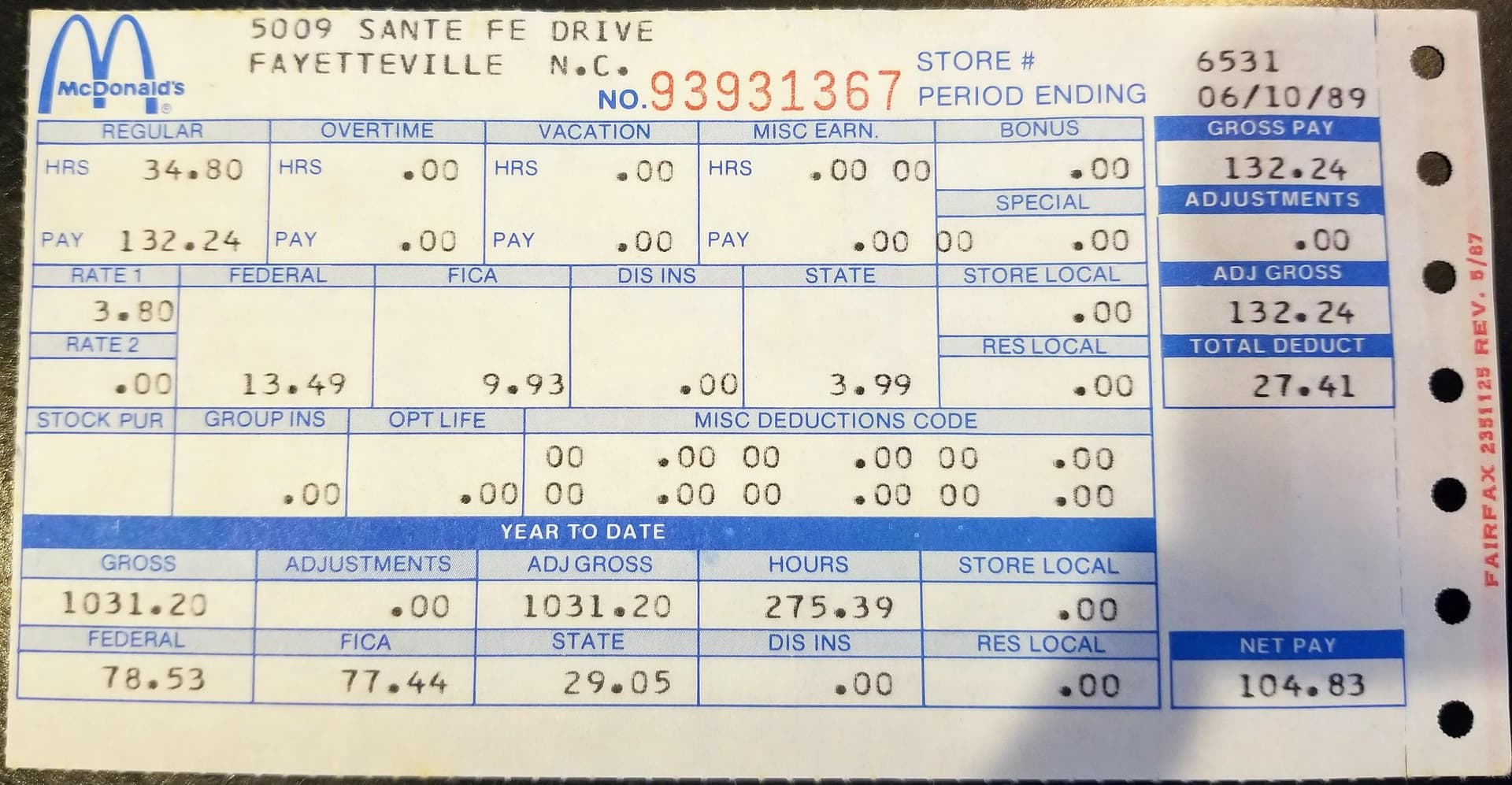 McDonald’s pay guide shows average hourly wages vary by role and location