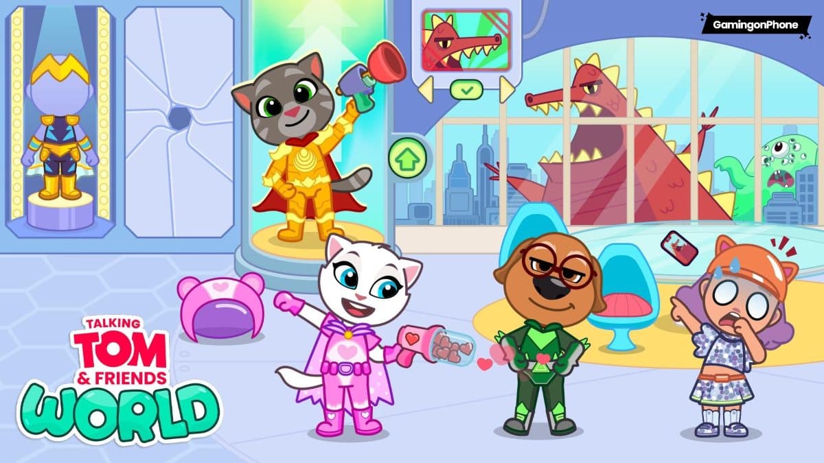 Talking Tom & Friends: World Adds Superhero HQ, Meme Scene