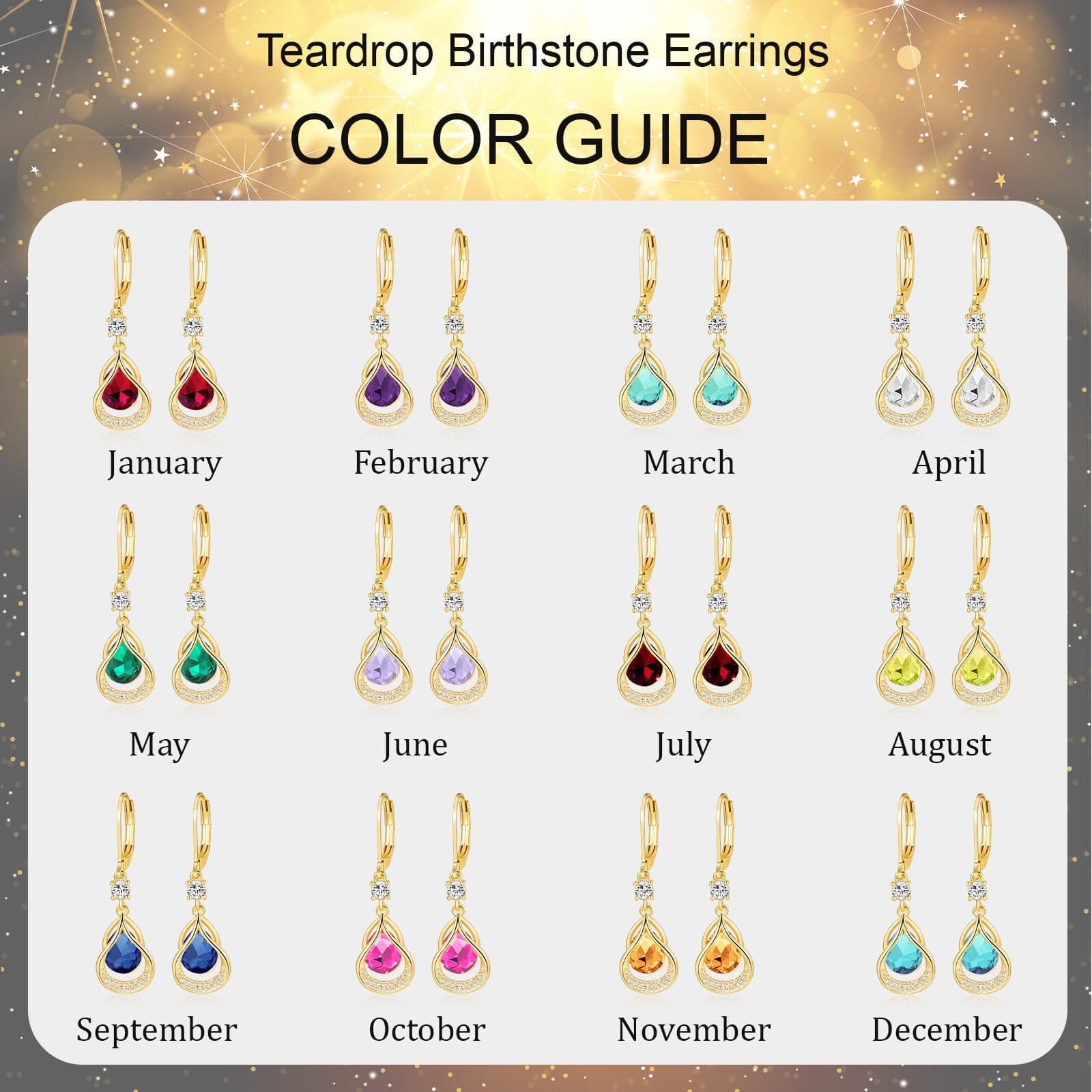 Walmart birthstone drop earrings deliver minimalist sparkle at a bargain price