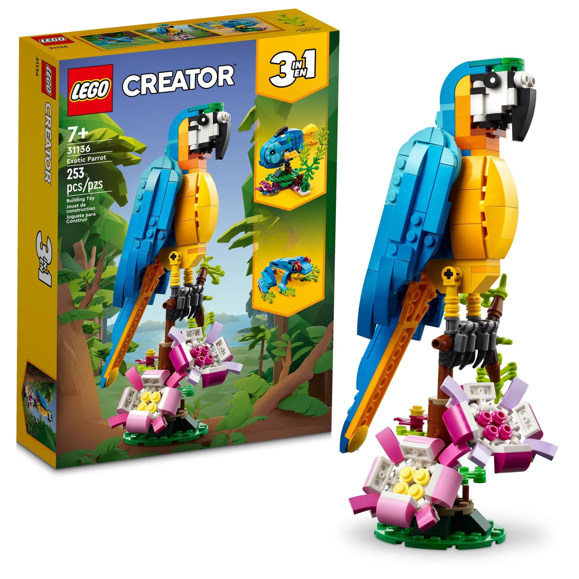 Walmart sells LEGO exotic parrot kit for bird fans, $16