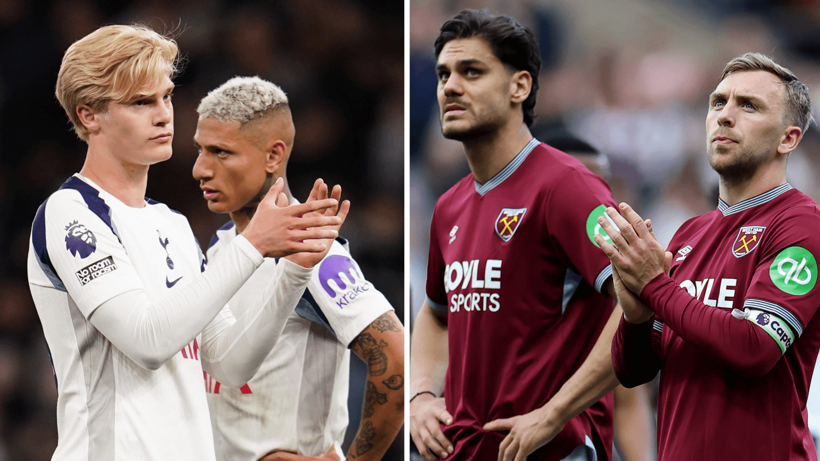 Spurs and West Ham face final-day Premier League relegation battle