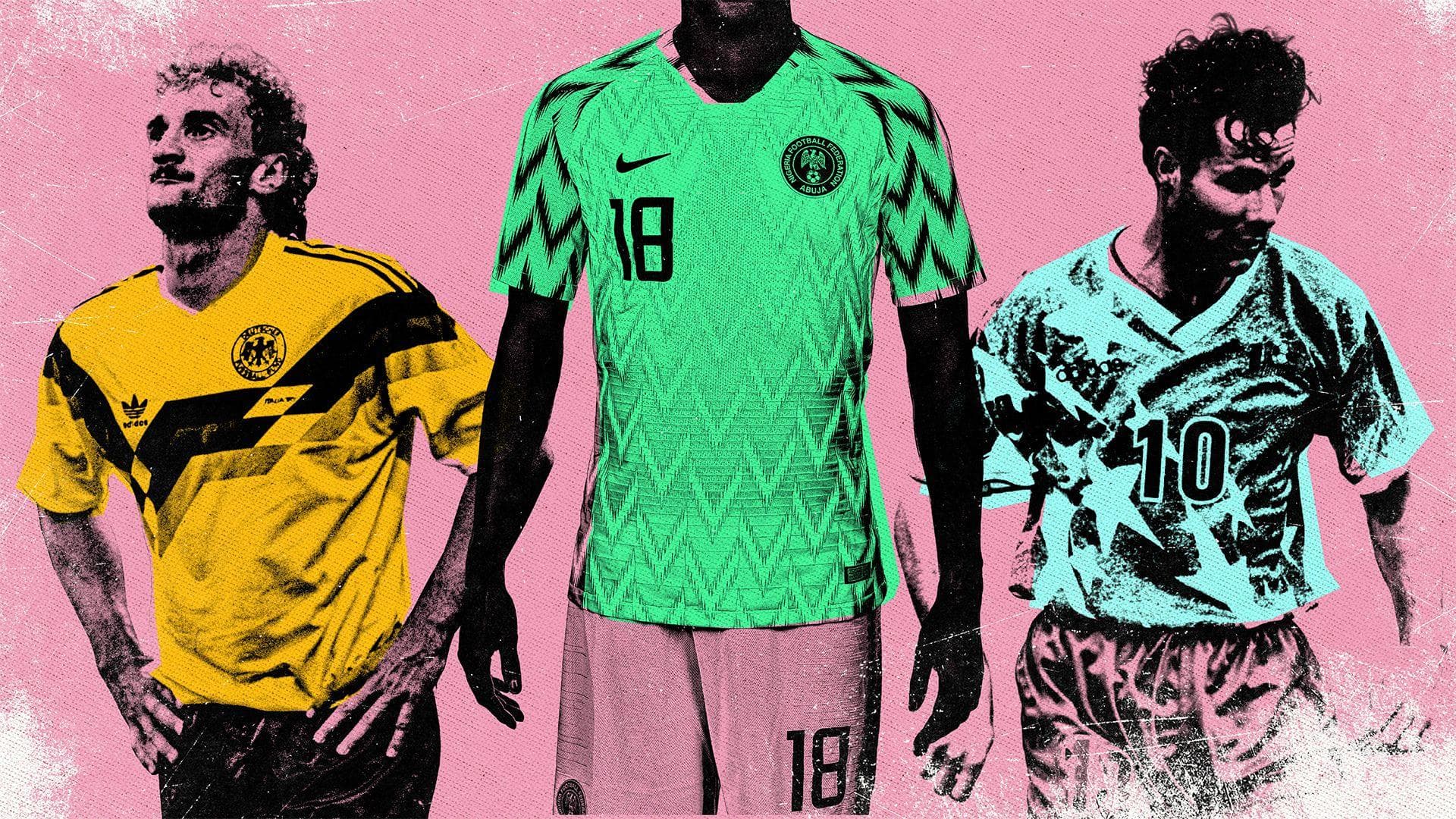 BBC Sport ranks the 10 most iconic World Cup shirts