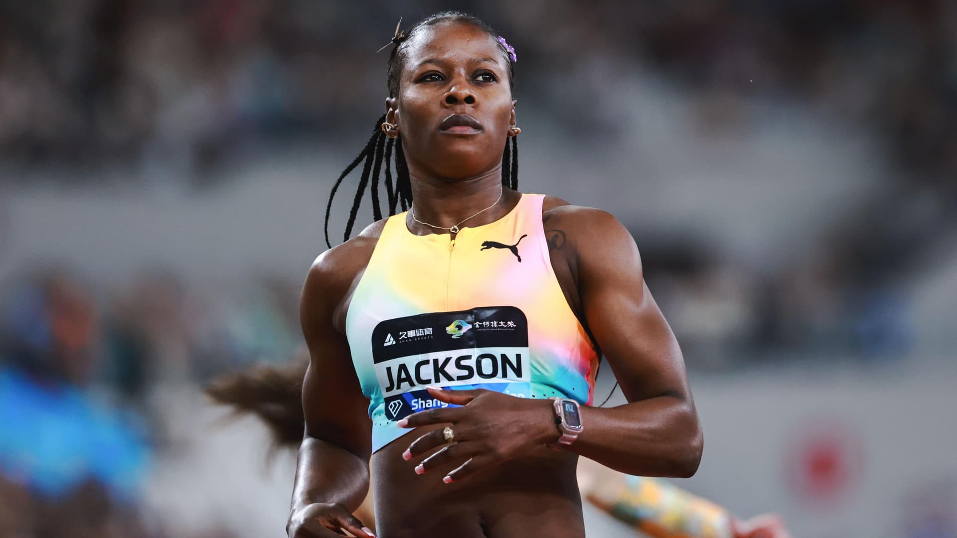 Shericka Jackson smashes Xiamen record in dominant 200m win