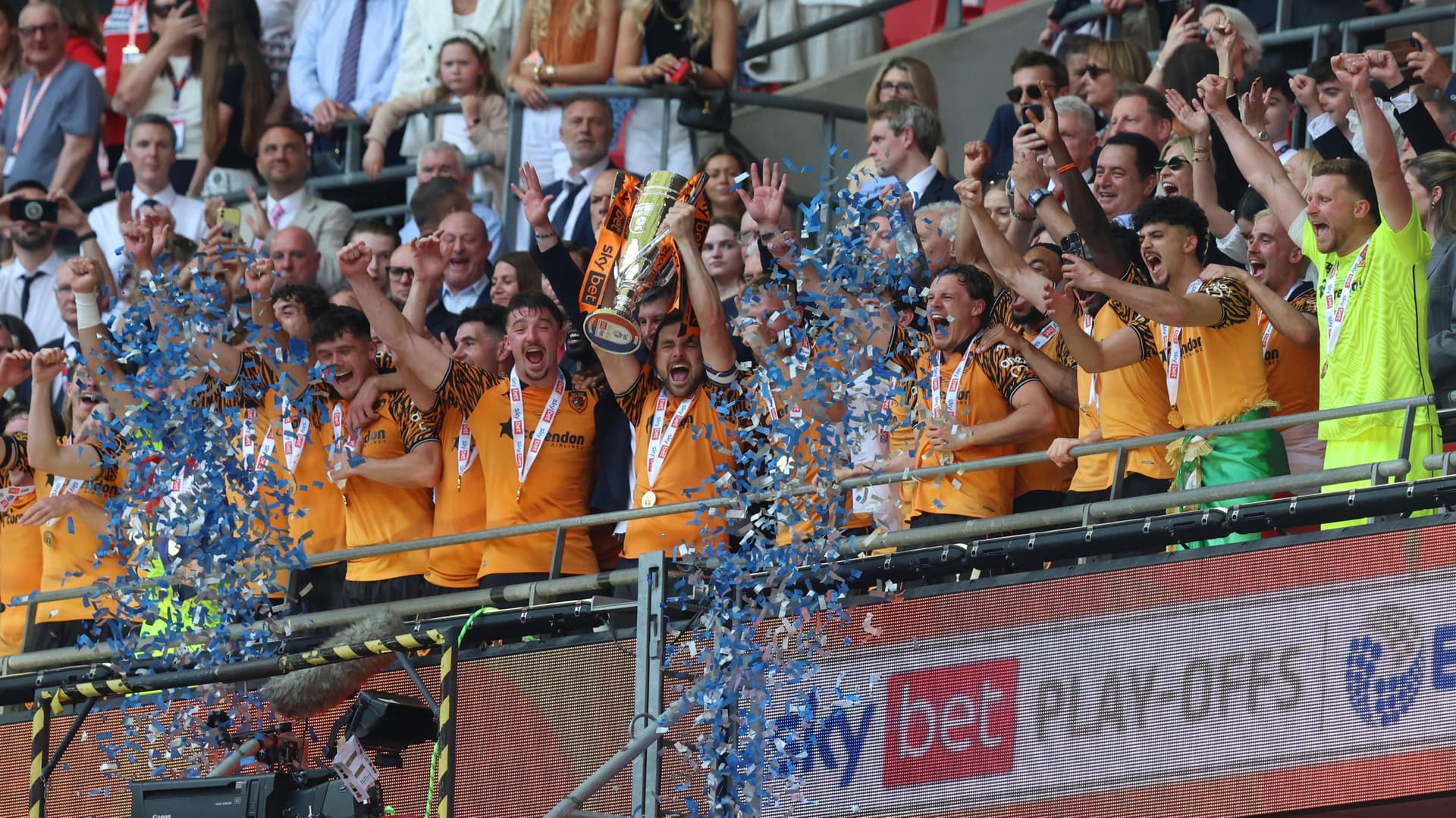 Hull beat Middlesbrough at Wembley to return to Premier League