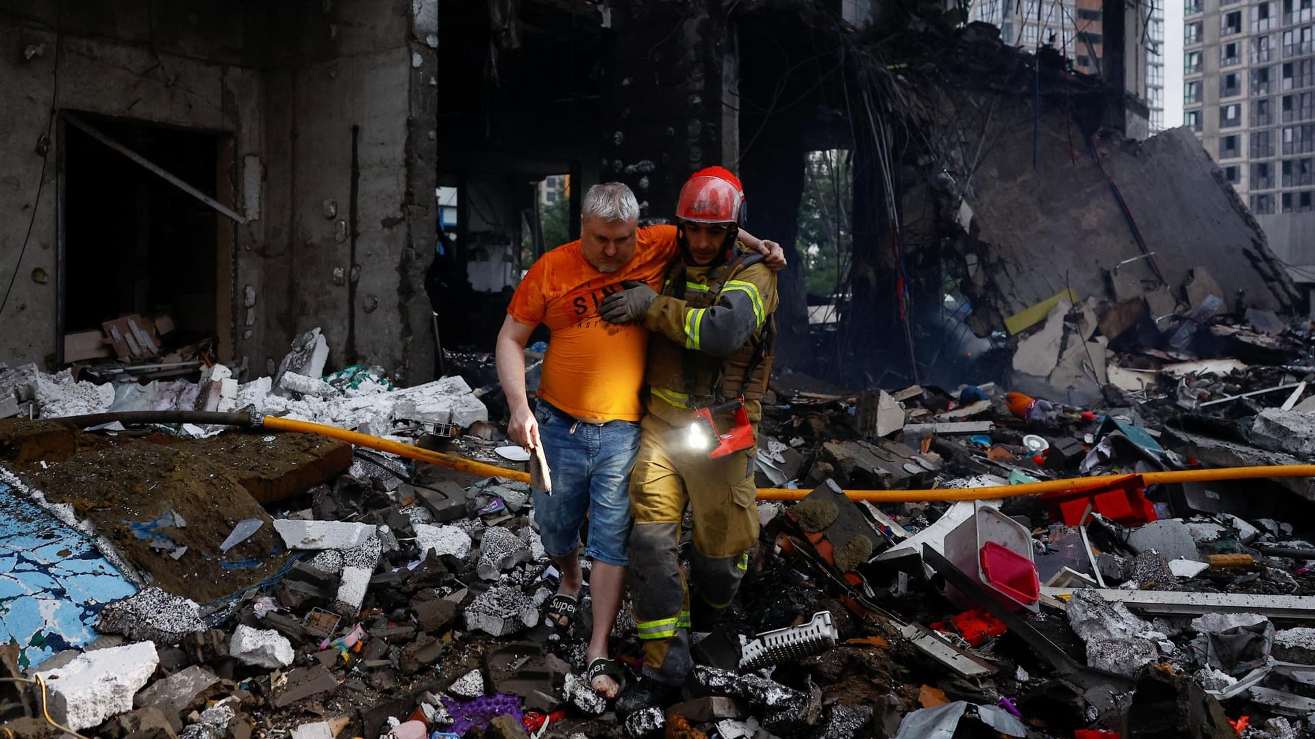 Russia strikes Kyiv again, killing nine ahead of NATO summit