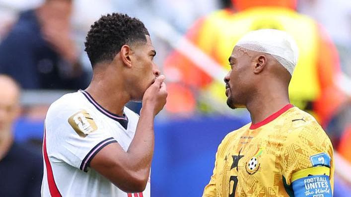 Bellingham avoids red card under new World Cup mouth-covering rule