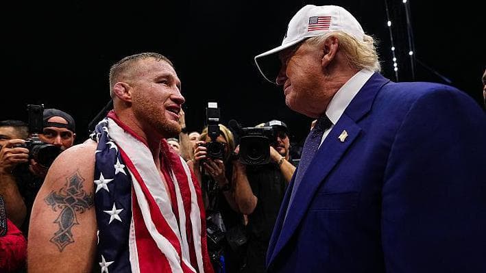Gaethje shocks Topuria at White House to win UFC lightweight title